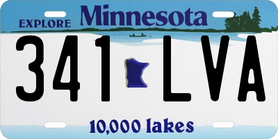 MN license plate 341LVA