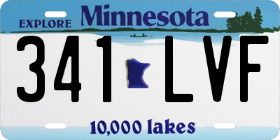 MN license plate 341LVF