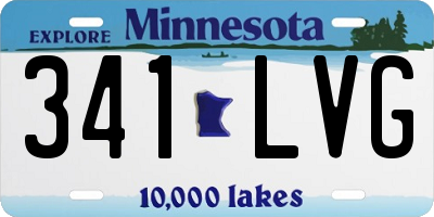 MN license plate 341LVG