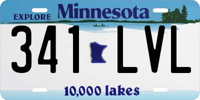 MN license plate 341LVL
