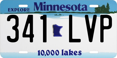 MN license plate 341LVP