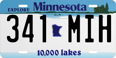 MN license plate 341MIH
