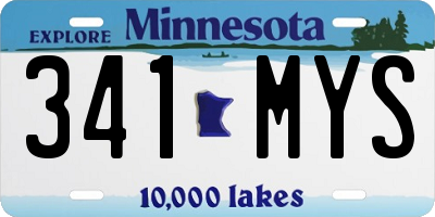 MN license plate 341MYS