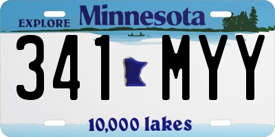 MN license plate 341MYY