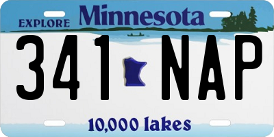 MN license plate 341NAP