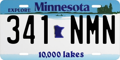 MN license plate 341NMN