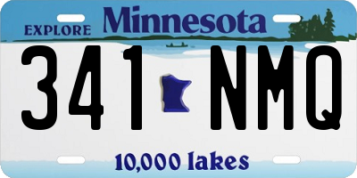MN license plate 341NMQ