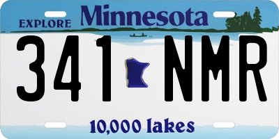 MN license plate 341NMR
