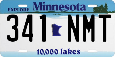 MN license plate 341NMT