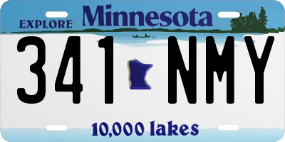 MN license plate 341NMY