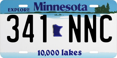 MN license plate 341NNC