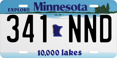 MN license plate 341NND
