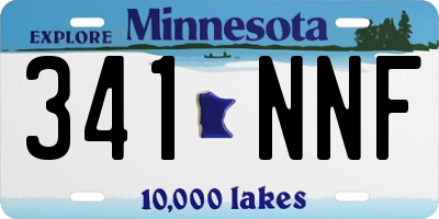 MN license plate 341NNF