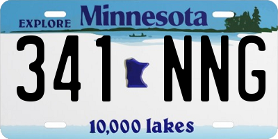 MN license plate 341NNG