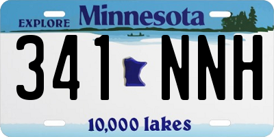MN license plate 341NNH