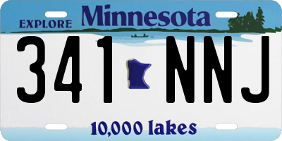MN license plate 341NNJ