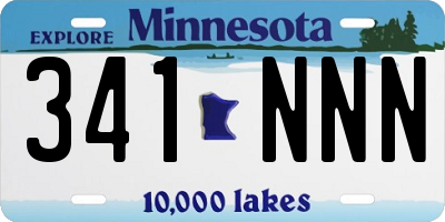 MN license plate 341NNN