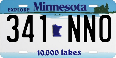 MN license plate 341NNO
