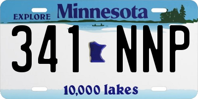 MN license plate 341NNP