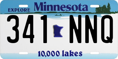 MN license plate 341NNQ