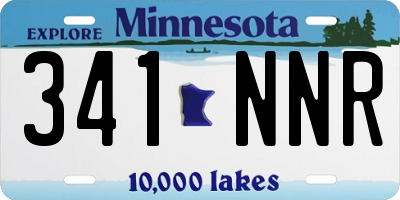 MN license plate 341NNR