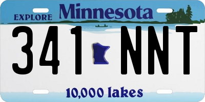 MN license plate 341NNT