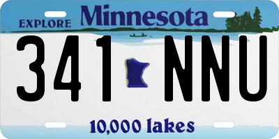 MN license plate 341NNU