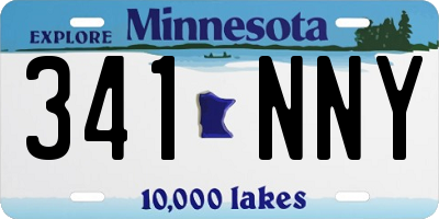 MN license plate 341NNY