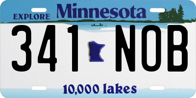 MN license plate 341NOB
