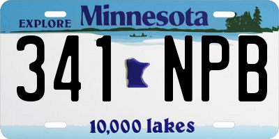 MN license plate 341NPB