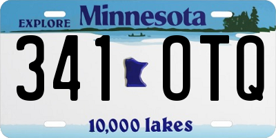 MN license plate 341OTQ