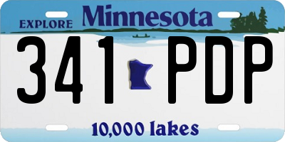 MN license plate 341PDP