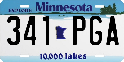 MN license plate 341PGA