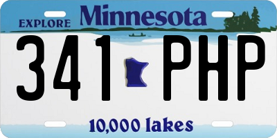 MN license plate 341PHP