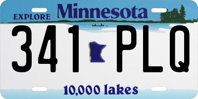 MN license plate 341PLQ