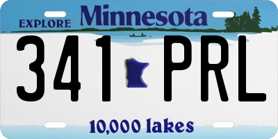 MN license plate 341PRL