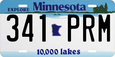 MN license plate 341PRM