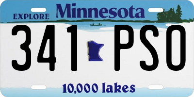 MN license plate 341PSO