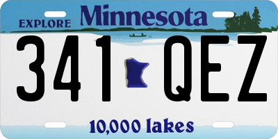 MN license plate 341QEZ