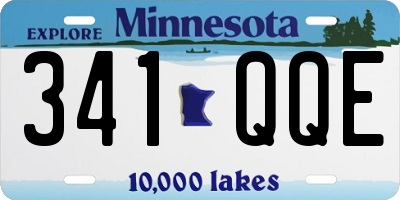 MN license plate 341QQE