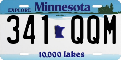 MN license plate 341QQM