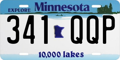 MN license plate 341QQP