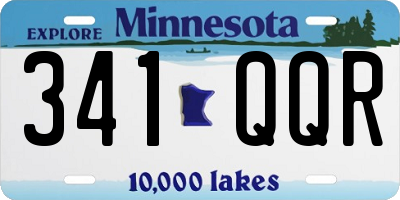 MN license plate 341QQR