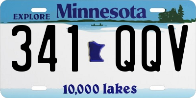 MN license plate 341QQV