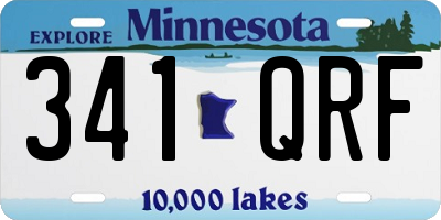 MN license plate 341QRF