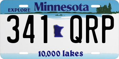 MN license plate 341QRP