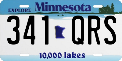 MN license plate 341QRS