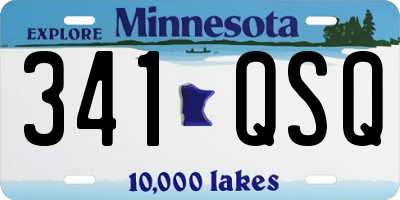 MN license plate 341QSQ
