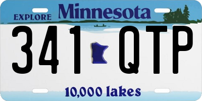 MN license plate 341QTP