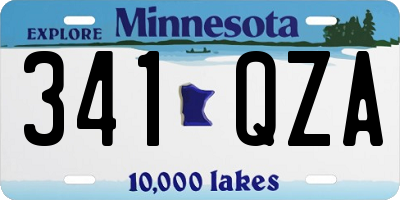 MN license plate 341QZA